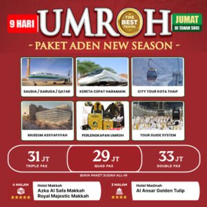 Umroh 2025 Paket Aden 9 Hari