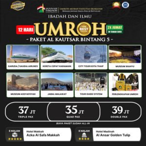 Umroh 2025 Paket Alkautsar 12 Hari