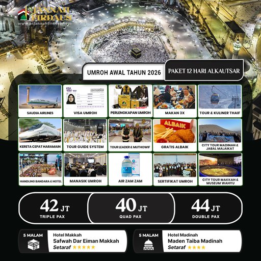 Umroh Awal Tahun Alkautsar 2026 By Saudia Airlines