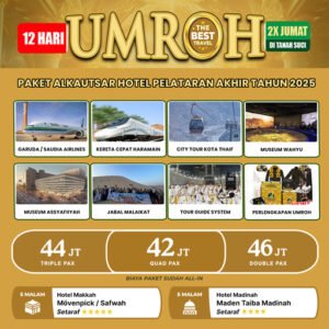 umroh hotel pelataran 12 hari akhir tahun 2025