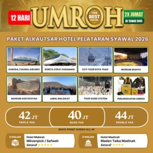 umroh hotel pelataran 12 hari syawal 2026
