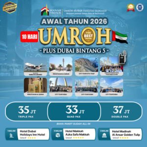 umroh plus dubai awal tahun 2026