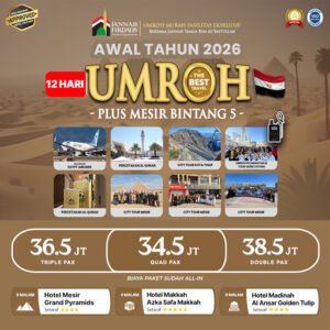 umroh plus mesir awal tahun 2026