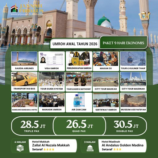 Umroh Awal Tahun Ekonomis 2026 By Saudia Airlines