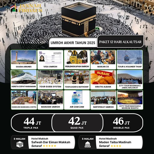 Umroh Akhir Tahun Alkautsar 2025 By Saudia Airlines