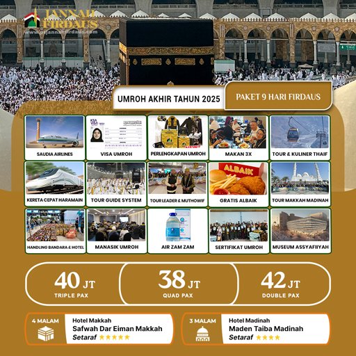 Umroh Akhir Tahun Firdaus 2025 By Saudia Airlines